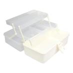 unison место хранения box многофункциональный кейс складной 3 ступенчатый держать рука имеется большая вместимость швейные инструменты инструмент многоцелевой ( белый )