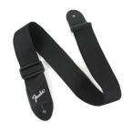 FENDER Economy Strap SILVER 2" Black Polyester Logo Straps гитара ремешок 