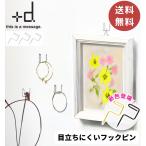 フック型ピン 3個入り / フックピン  ステンレス Pli プリ  +d ピン コの字 目立たない 頑丈 1kg 掛ける 引っ掛ける おしゃれ シンプル シルバー