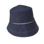 日本製 倉敷 帆布のおでかけ帽子 ネイビー