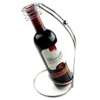 W19 ワインホルダー ワインラック ホルダー ワイン シャンパン ボトル スタンド インテリア ディスプレイ (シルバー)