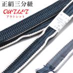 三分紐帯締め-30B-紺鼠大和組平...