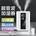 加湿器 卓上加湿器 6L 大容量 卓上 超音波式 湿度調節 超音波加湿器 空焚き防止 マイナスイオン 除菌 アロマ対応 タイマー リモコン 静音 おしゃれ 省エネ 節電