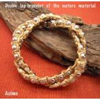 Yahoo! Yahoo!ショッピング(ヤフー ショッピング)ラップブレス 2重で ブレスレット 1重で ネックレス  麻ひも ボールチェーン メンズ レディース アクセサリー 3-8069