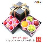 ホワイトデー限定　いちごのフルーツタワーギフト いちご シャインマスカット せとか ブラッドオレンジ 白いちご （クール便）