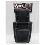 藤原産業　SK11　工具差し レザー調腰袋　黒　スリム　釘袋 道具袋　SSL-NB-10