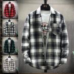 チェックシャツ メンズ カジュアル ネルシャツシャツ 長袖 チェック柄 シャツ M~5XL