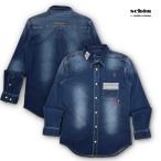 デニムR長シャツ ショーンバイミラショーン 秋冬 ゴルフウエアー 40代 50代 70代メンズファッション 732 5325 104 59