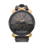 △ ☆良品【GaGa MILANO】ガガミラノ マヌアーレ48 ビバリーヒルズ 5014.LE.BH 手巻き メンズ R#100455