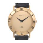 Yahoo! Yahoo!ショッピング(ヤフー ショッピング)☆良品【GUCCI】グッチ GP/レザー 3000M クォーツ メンズ X#101437