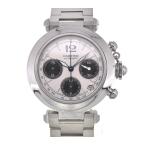 ☆美品【CARTIER】カルティエ パシャC  クロノグラフ W31048M7 自動巻き メンズ B ...