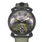 △ ☆美品【GaGa MILANO】ガガミラノ マニュアーレ48 カモフラージュ  500本限定 5012.5S 手巻き メンズ J#103165
