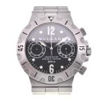 ☆良品【BVLGARI】ブルガリ ディアゴノ スクーバ クロノグラフ SC38S 自動巻き メンズ  ...