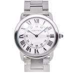 ☆良品【CARTIER】カルティエ ロンドソロ LM W6701005 ステンレス クォーツ メンズ ...