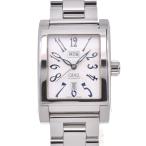 ☆良品【ORIS】オリス マイルス デイデイト レクタンギュラー 585-7525-4061M 裏ス ...