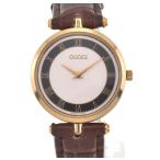 Yahoo! Yahoo!ショッピング(ヤフー ショッピング)△ ☆良品【GUCCI】グッチ シェリーライン GP/レザー クォーツ メンズ M#107362