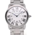 ☆良品【CARTIER】カルティエ ロンドソロ LM W6701005 SS クォーツ メンズ A# ...