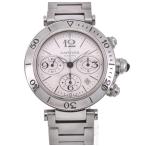 △ ☆良品【CARTIER】カルティエ パシャ シータイマー W31089M7 デイト クロノグラフ ...