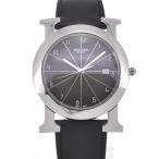 △ ☆良品【HERMES】エルメス Hウォッチ ロンド HR1.710 デイト クォーツ メンズ O ...