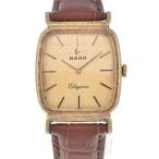 Yahoo! Yahoo!ショッピング(ヤフー ショッピング)△ 【RADO】ラドー エレガンス  SV925（GP）/レザー 手巻き メンズ Q#111137