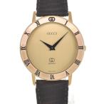 Yahoo! Yahoo!ショッピング(ヤフー ショッピング)☆良品【GUCCI】グッチ 3001.M GP/レザー クォーツ メンズ Q#111276