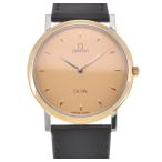 Yahoo! Yahoo!ショッピング(ヤフー ショッピング)【OMEGA】オメガ デビル SS/GP/レザー クォーツ メンズ G#111858