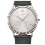 Yahoo! Yahoo!ショッピング(ヤフー ショッピング)☆良品【SEIKO】セイコー クレドール 8J81-6A30 SS/レザー クォーツ メンズ H#112235