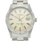 値下 ロレックス ROLEX 15010 オイスターパーペチュアル デイト ファインリーエンジンターンド ベゼル 自動巻 メンズ 良品 Q#134479