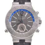 値下 ブルガリ BVLGARI DG40SGMT ディアゴノ GMT デイト 自動巻き メンズ 良品 箱・保証書付き P#136949