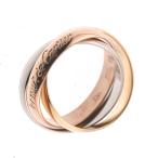 カルティエ CARTIER トリニティ 3連リング サイズ51/JP11 スリーカラ― レディース S#138161