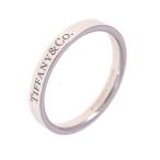 ティファニー TIFFANY&Co. フラット バンドリング サイズ57/JP17 Pt950 レディース S#139365