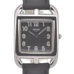 エルメス HERMES CC1.210 ケープコッド SS/レザー クォーツ レディース 美品 I#139827