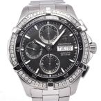 値下 タグホイヤー TAG HEUER CAF2014.BA0815 アクアレーサー ダイヤモンドベゼル クロノグラフ デイデイト メンズ 良品 G#144741