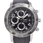 エルメス HERMES CP2.910 クリッパー ダイバー クロノグラフ デイト 自動巻き メンズ 良品 J#144996