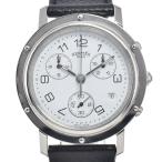 エルメス HERMES CL1.910 クリッパー クロノグラフ ホワイト クォーツ