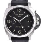 パネライ PANERAI PAM00320 ルミノール 3デイズ GMT 裏スケ 自動巻き メンズ 美品 箱付き B#146841