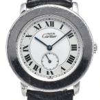 カルティエ CARTIER W1006718 マストロンド ホワイト/ベージュ クォーツ レディース 腕時計 J#148001