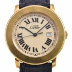カルティエ CARTIER W1006822 マストロンド LM アイボリー クォーツ レディース 良品 腕時計 I#148056