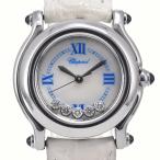 ショパール Chopard 27/8245-23 ハッピースポーツ 5P ダイヤモンド ホワイトシェル クォーツ レディース 良品 腕時計 M#148179