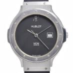 ウブロ HUBLOT 1401.1 MDM デイト ブラック クォーツ レディース 良品 腕時計 N#148188
