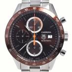 タグホイヤー TAG HEUER CV2013-3 カレラ クロノグラフ デイト ブラウン 自動巻き メンズ 良品 箱付き 腕時計 M#148285
