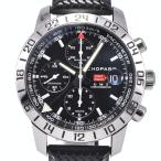 ショパール Chopard 16/8992/3001 ミッレミリア クロノグラフ GMT ブラック 自動巻き メンズ 美品 箱・保証書付き 腕時計 O#148424