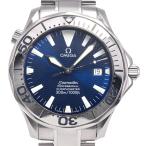 オメガ OMEGA 2255.80 シーマスタープロフェッショナル 300M デイト ブルー 自動巻き メンズ 腕時計 R#148533