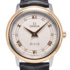 オメガ OMEGA 424.23.27.60.52.001 デビル プレステージ 6P ダイヤモンド シルバー クォーツ レディース 良品 腕時計 P#148935