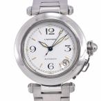カルティエ CARTIER W31015M7 パシャC デイト ホワイト 自動巻き ユニセックス 良品 腕時計 R#149052