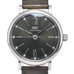 IWC IWC SCHAFFHAUSEN IW357412 ポートフィノ 12Pダイヤモンド カーキ 自動巻き レディース 美品 保証書付き 腕時計 Q#149067