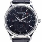 ジャガー・ルクルト JAEGER-LECOULTRE 140.8.93.S マスターブラック リザーブ ド マルシェ 自動巻き メンズ 美品 箱付き 腕時計 O#149132