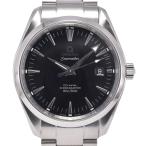 オメガ OMEGA 2503.50 シーマスターアクアテラ デイト CO-AXIAL クロノメーター ブラック 自動巻き メンズ 美品 腕時計 Q#149167