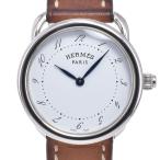 エルメス HERMES AR5.210 アルソー ホワイト クォーツ レディース 美品 内箱・保証書付き 腕時計 Q#149191