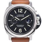 パネライ PANERAI PAM00104 ルミノールマリーナ ブラック 自動巻き メンズ 良品 箱付き 腕時計 Q#149192